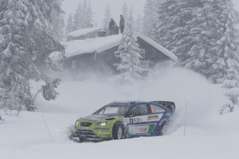 Mikko Hirvonen under Rally Norway 2007.